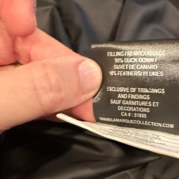 Lamarque Lambskin Down Puffer Vest - Picture 7 of 8